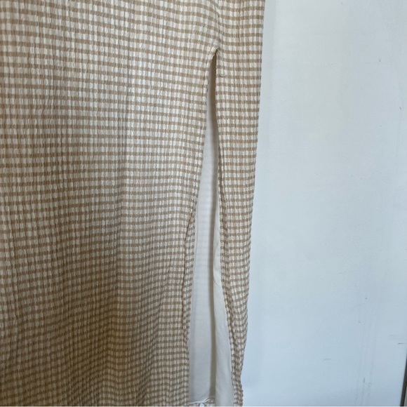 SOLD - Wilfred by Aritzia Gingham Midi Dress - Picture 9 of 9